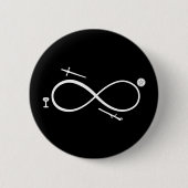 Tarot Lemniscate: The Magician & Elements Button (Vorderseite)