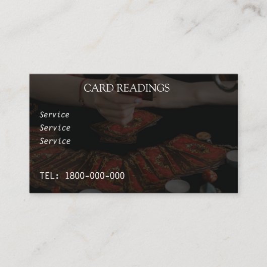 TAROT-LESERKARTE VISITENKARTE (Vorderseite)