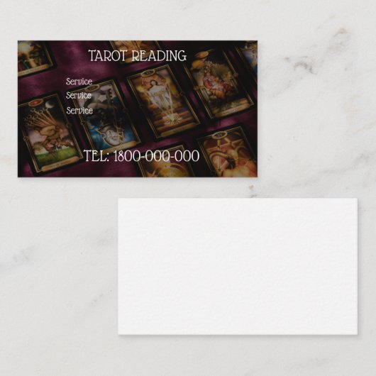 TAROT-LESERKARTE VISITENKARTE (Vorne/Hinten)