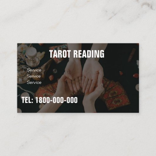 TAROT-LESERKARTE VISITENKARTE (Vorderseite)