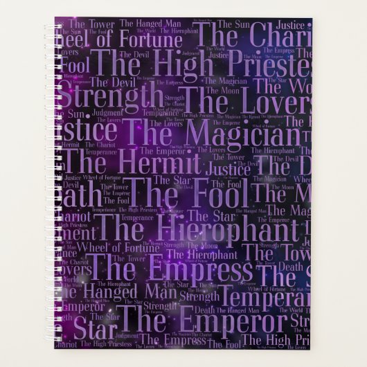 Tarot Major Arcana Planer (Vorderseite)