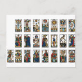 Tarot Major Arcana Postkarte (Vorderseite)