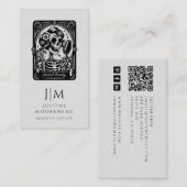 Tarot Makeup Artist Business Card Visitenkarte (Vorne/Hinten)