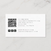 Tarot Makeup Artist Skeleton Business Card Visitenkarte (Rückseite)