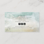 Tarot Makeup Artist Wasserfarbe Visitenkarte (Rückseite)