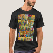 Tarot Marseille T - Shirt Ganzdecker Kunst bunt (Vorderseite)