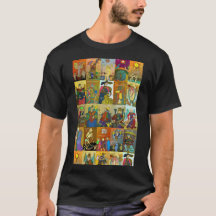 Tarot Marseille T - Shirt Ganzdecker Kunst bunt