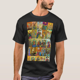 Tarot Marseille T - Shirt Ganzdecker Kunst bunt