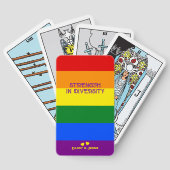 Tarot Monat Festigkeit Diversity Regenbogenflagge Spielkarten (Rückseite)