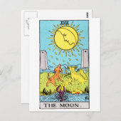 Tarot-Mond Postkarte (Vorne/Hinten)