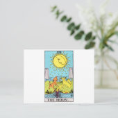 Tarot-Mond Postkarte (Stehend Vorderseite)