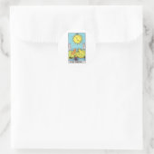 Tarot-Mond Runder Aufkleber (Tasche)