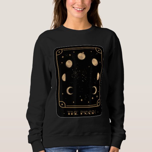 Tarot Moon Phases Tarot Card Mystical Cards Occul Sweatshirt (Vorderseite)