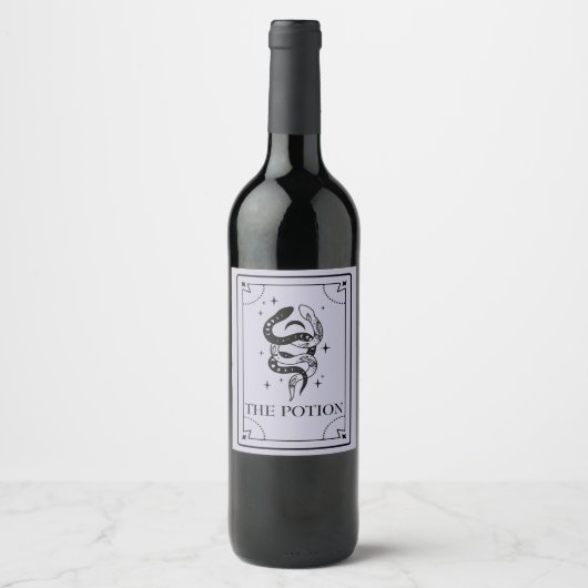 Tarot Mystic Fortune Wine Label Weinetikett (Vorderseite)
