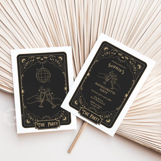Tarot Mystic Junggeselinnen-Abschied Einladung