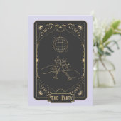 Tarot Mystic Junggeselinnen-Abschied Einladung (Stehend Vorderseite)