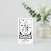 Tarot Mystic Wimpern-Tech-Hand Visitenkarte (Stehend Vorderseite)
