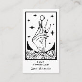Tarot Mystic Wimpern-Tech-Hand Visitenkarte (Vorderseite)