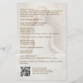 Tarot Mystic Woman Eye Moon Gold QR Code Flyer (Hinten)