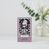 Tarot Nail Salon Business Card Visitenkarte (Stehend Vorderseite)