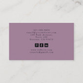Tarot Nail Salon Business Card Visitenkarte (Rückseite)
