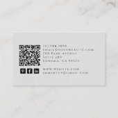 Tarot Nail Technician Business Card Visitenkarte (Rückseite)