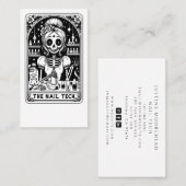 Tarot Nail Technician Business Card Visitenkarte (Vorne/Hinten)