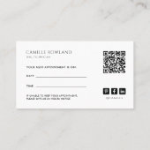 Tarot Nail Technician Business & Ernennung Terminkarte (Rückseite)