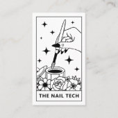 Tarot Nail Technician Nail Art Business Card Visitenkarte (Vorderseite)