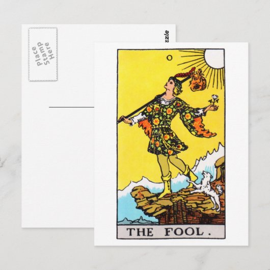 Tarot-Narr Postkarte (Vorne/Hinten)