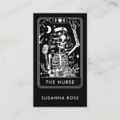 Tarot Nurse Black Visitenkarte (Vorderseite)