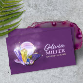 Tarot-/Oracle-Karten mit Kristallkugel und Kristal Visitenkarte