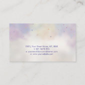 Tarot-/Oracle-Karten mit Mond und Kristallen Visitenkarte (Rückseite)