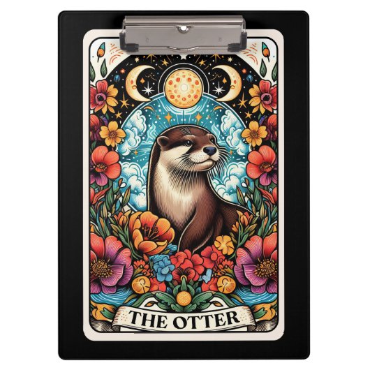 Tarot Otter – Einzigartiges Tier-Tarot Klemmbrett (Vorderseite)