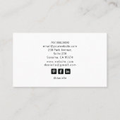 Tarot Pet Groomer Visitenkarte (Rückseite)