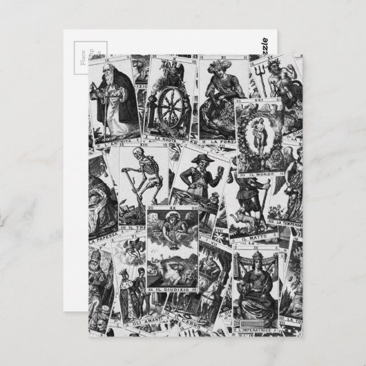 Tarot Postkarte (Vorne/Hinten)