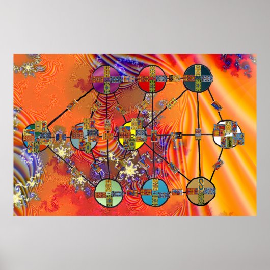 Tarot Qabbalah von WG Gray Poster (Vorne)