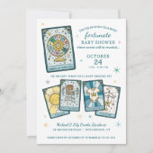 Tarot-Rad des Schicksals Geschlechter-Enthüllung B Einladung (Vorderseite)