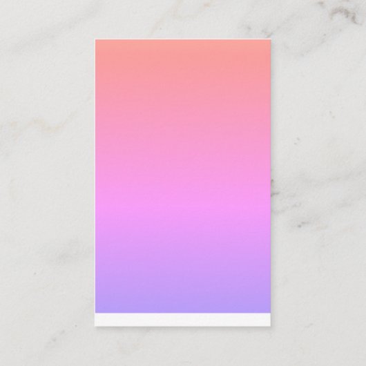 Tarot Reader Business Card Visitenkarte (Rückseite)