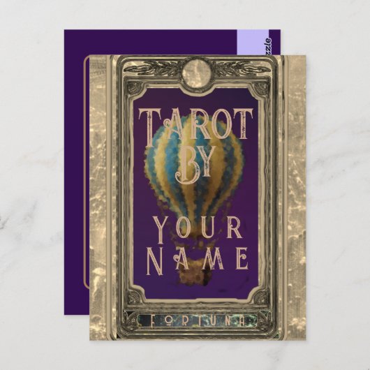 Tarot Reader Business Postkarte (Vorne/Hinten)
