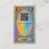 Tarot Reader | Holographic Celestial Tarot Reader  Visitenkarte (Rückseite)