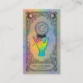 Tarot Reader | Holographic Celestial Tarot Reader  Visitenkarte (Vorderseite)