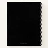 Tarot Reader Moon Phase Moth Stars Notebook Notizblock (Rückseite)