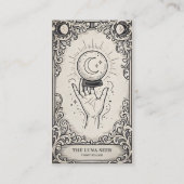 Tarot Reader | Vintage Celestial Mystic Fortune  Visitenkarte (Vorderseite)