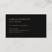 Tarot Reader Visitenkarte (Rückseite)