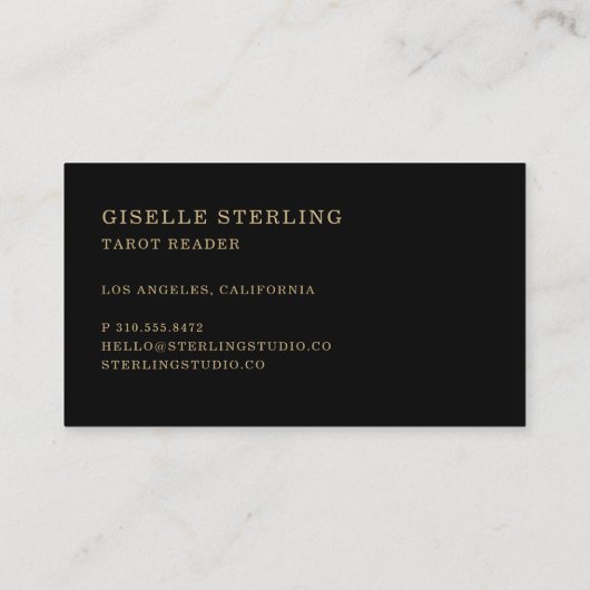 Tarot Reader Visitenkarte (Rückseite)