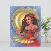 Tarot Reader Zodiac Sinti und Roma Girl Fantasy Ku (Stehend Vorderseite)