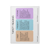 Tarot Reading 11" x 8,5" Notepad Notizblock (Rotiert)