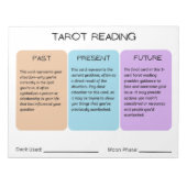 Tarot Reading 11" x 8,5" Notepad Notizblock (Vorderseite)