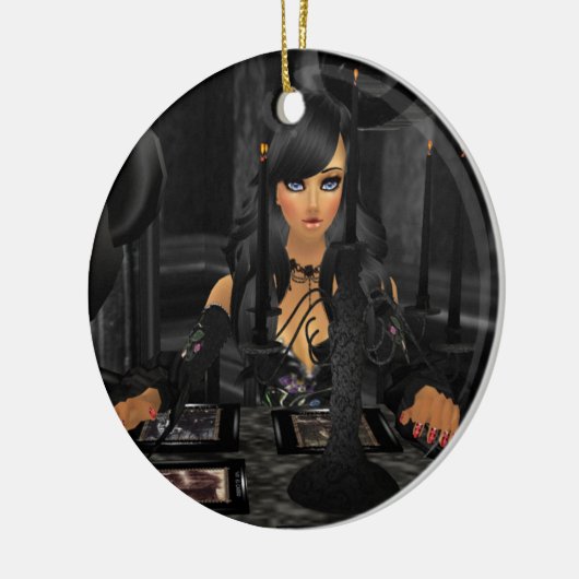 Tarot Reading Round Ornament (Links)
